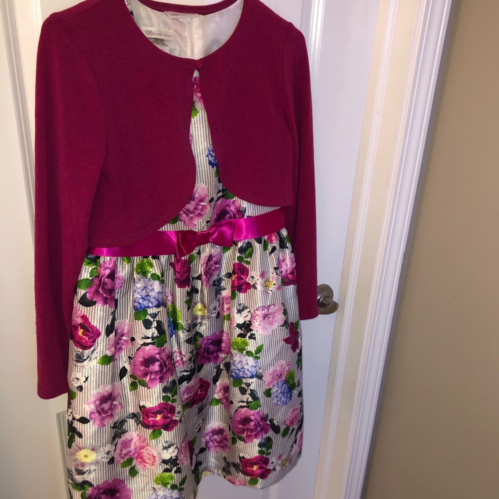 Pink Floral Formal Dress